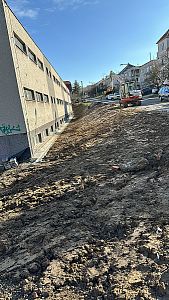 Terénní úpravy kolem domů
